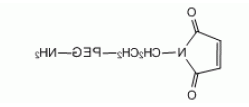 MAL-PEG-NH2；马来酰亚胺聚乙二醇氨基的结构式