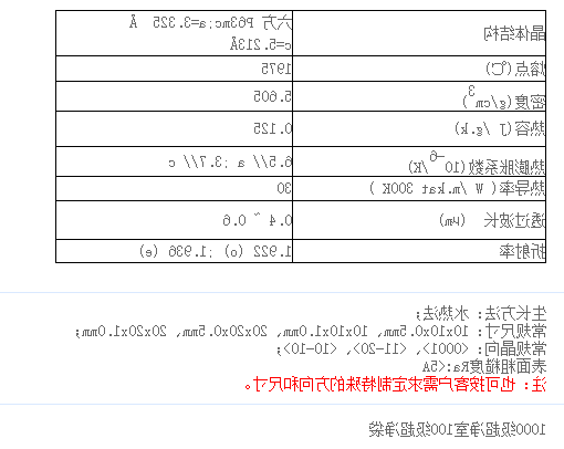 氧化锌ZnO单晶