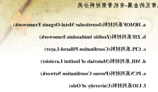 MOF核壳纳米材料