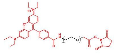 荧光标记罗丹明-聚乙二醇-活性酯，Rhodamine-PEG-NHS ester，RB-PEG-SC