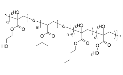 PMMAnBuMAran-PtBuA-PHEMA