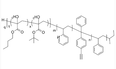 PS(acetylene)-P2VP-PtBuMAnBuMAran