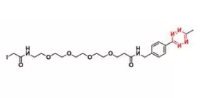 Methyltetrazine-PEG4-iodoacetamide     