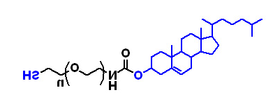 CHOL-PEG2000-SH，胆固醇聚乙二醇巯基，Cholesterol-PEG-Thiol
