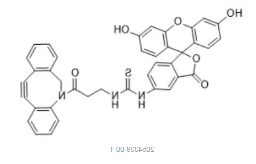 Fluorescein-DBCO，FITC-DBCO，5-FITC-DBCO，荧光素-二苯并环辛炔，2054339-00-1