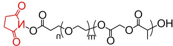 PLGA-PEG-NHS,PLGA-聚乙二醇-NHS,聚(D,L-乳酸-co-乙醇酸)-聚乙二醇-琥珀酰亚胺酯 PLGA-PEG-NHS,PLGA-聚乙二醇-NHS,聚(D,L-乳酸-co-乙醇酸)-聚乙二醇-琥珀酰亚胺酯