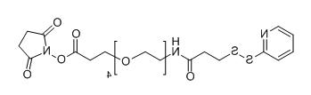 CAS： 1334177-95-5；SDPD-PEG4-NHS；分子式：  C23H33N3O9S2