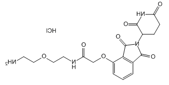 Thalidomide-O-amido-PEG1-NH2.HCl，2204226-02-6，沙利度胺-O-酰胺-一聚乙二醇-氨基盐酸盐