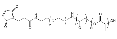 PLGA(15K)-PEG-Mal；Poly(lactic-co-glycoclic acid)(15K)；聚(乳酸-羟基乙酸)共聚物(15K)-聚乙二醇-马来酰亚胺