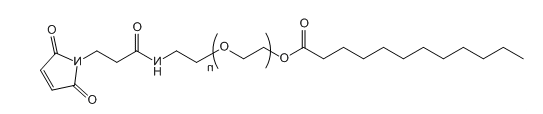 LRA-PEG-Mal；月桂酸-聚乙二醇-马来酰亚胺；Lauric acid-PEG-Maleimide