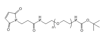Boc-NH-PEG-Mal；叔丁氧羰基-亚氨基-聚乙二醇-马来酰亚胺；Boc-NH-PEG-Maleimide