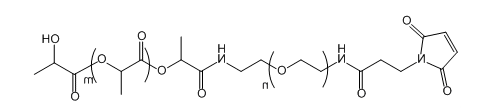 MAL-PEG-PLA(2K)；马来酰亚胺-聚乙二醇-聚乳酸(2K)；Maleimide-PEG-Polylactic acid(2K)