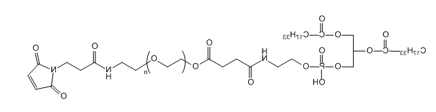 DOPE-PEG-Mal；二油酰磷脂酰乙醇胺-聚乙二醇-马来酰亚胺