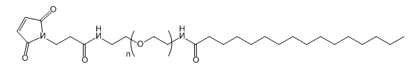 Palmitic acid-PEG-Mal；软脂酸-聚乙二醇-马来酰亚胺；Palmitic acid-PEG-Maleimide