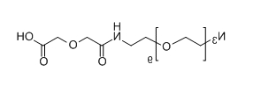 2-((Azido-PEG9-carbamoyl)methoxy)acetic acid；分子式：  C24H46N4O13