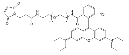 RB-PEG-Mal;罗丹明B-聚乙二醇-马来酰亚胺;Rhodamine B-PEG-Maleimide RB-PEG-Mal;罗丹明B-聚乙二醇-马来酰亚胺;Rhodamine B-PEG-Maleimide