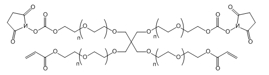4-ArmPEG-(2AC-2NHS);4-ArmPEG-(2Acrylate-2NHS) 4-ArmPEG-(2AC-2NHS);4-ArmPEG-(2Acrylate-2NHS)