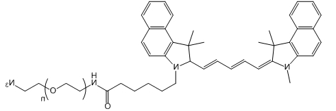 CY5.5-PEG-N3；CY5.5-PEG-Azide；CY5.5-聚乙二醇-叠氮基