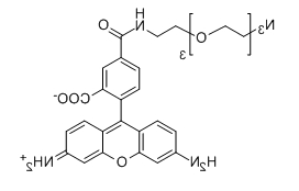 Carboxyrhodamine 110-PEG3-N3；C29H30N6O7；分子量：  574.6