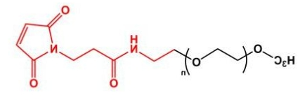 99126-64-4；mPEG-Maleimide；甲氧基聚乙二醇马来酰亚胺 