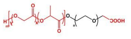 PLGA-PEG-COOH；聚乳酸-羟基乙酸共聚物聚乙二醇羧基； COOH-PEG-PLGA