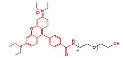 Rhodamine-PEG-OH；罗丹明聚乙二醇羟基；RB-PEG-OH