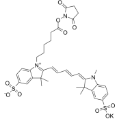 Sulfo-Cy5 NHS ester;2230212-27-6;磺酸基-Cy5-N-羟基琥珀酰亚胺酯 Sulfo-Cy5 NHS ester;2230212-27-6;磺酸基-Cy5-N-羟基琥珀酰亚胺酯