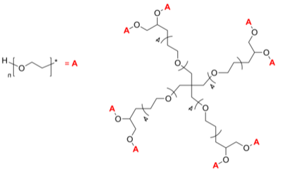 8-Arm PEG-OH 8臂星形-聚乙二醇-羟基 Poly(ethylene oxide), hydroxy-terminated 8-arm star polymer / Core: dipent