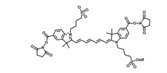 disulfo-ICG Bis-NHS Ester，水溶性吲哚菁绿-活性酯(Bis）