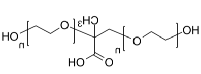 PEG-2(OH)-COOH 羟基-聚乙二醇-羟基-链中间有羧基