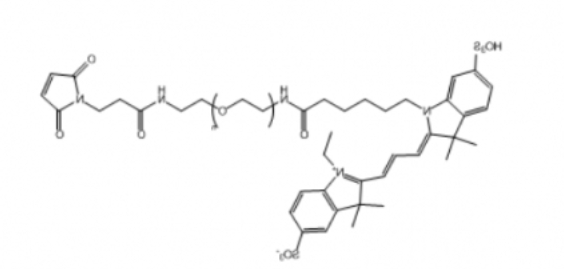 Cy3-PEG-Maleimide，Cy3-聚乙二醇-马来酰亚胺