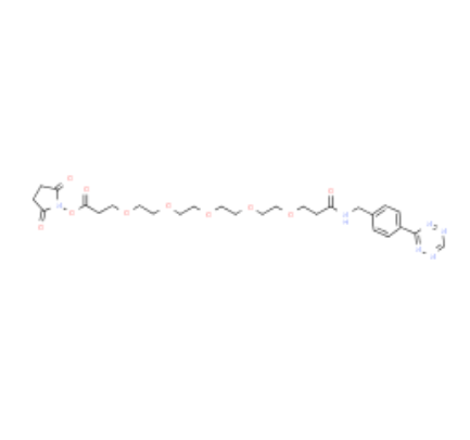 Tetrazine-Ph-PEG5-NHS ester Tetrazine-Ph-PEG5-NHS ester