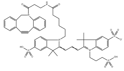 CAS号：1782950-79-1，磺化Cy3-DBCO（Sulfo-Cyanine3 DBCO）