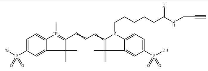 CAS号：2055138-87-7，Sulfo-Cy3 alkyne，水溶CY3炔基，水溶CY3-alkyne