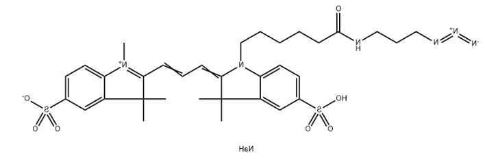 CAS号：2055138-89-9，Sulfo-Cy3 azide，Sulfo-Cy3 N3，水溶cy3叠氮