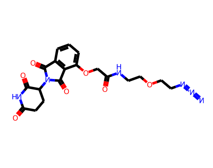 Thalidomide-O-acetamido-PEG1-C2-azide Thalidomide-O-acetamido-PEG1-C2-azide