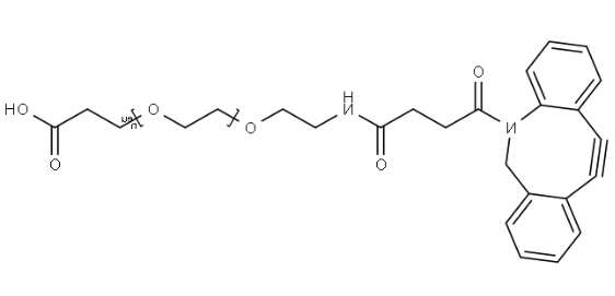 二苯并环辛炔-十二聚乙二醇-羧酸 二苯并环辛炔-十二聚乙二醇-羧酸