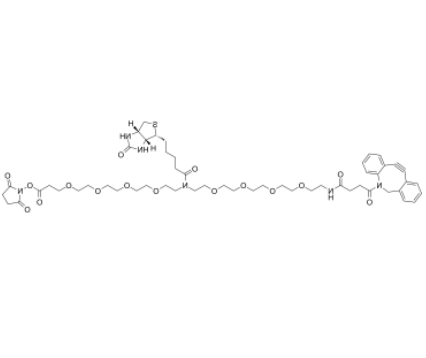 N-(DBCO-PEG4)-N-Biotin-PEG4-NHS 