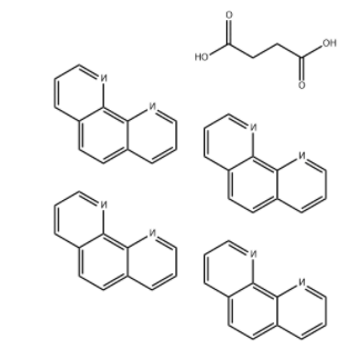 Butanedioic acid, compd. with 1,10-phenanthroline (1:4) Butanedioic acid, compd. with 1,10-phenanthroline (1:4)