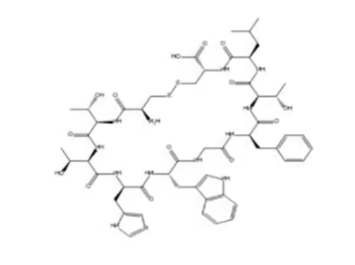 H-Cys-Thr-Thr-His-Trp-Gly-Phe-Thr-Leu-Cys-OH (Disulfide bond) H-Cys-Thr-Thr-His-Trp-Gly-Phe-Thr-Leu-Cys-OH (Disulfide bond)