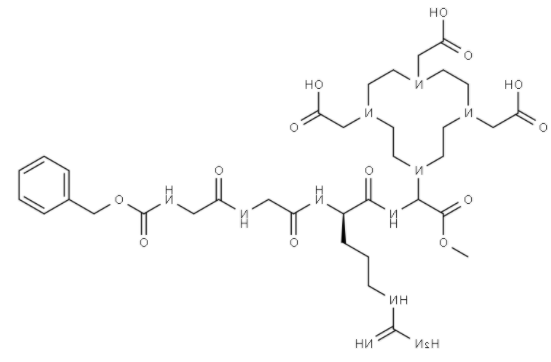 Heptapeptide Z-GGRDOTA 