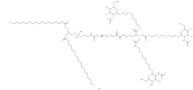 DSPE-PEG2000-triGalNAc ammonium DSPE-PEG2000-triGalNAc ammonium