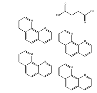 Butanedioic acid, compd. with 1,10-phenanthroline (1:4) 