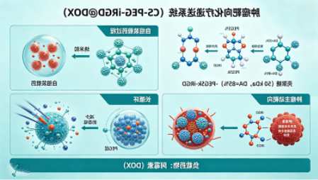 肿瘤靶向化疗递送（CS-PEG-iRGD@DOX）