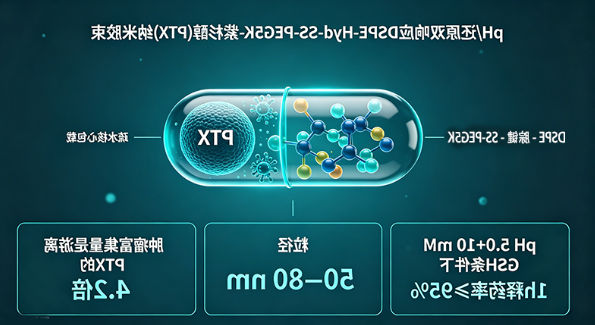 pH / 还原双响应 DSPE-Hyd-SS-PEG5K - 紫杉醇（PTX）纳米胶束
